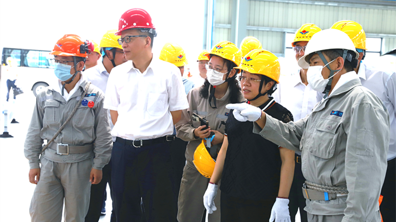 浙江省副省长陈奕君一行莅临我司调研绿色修船